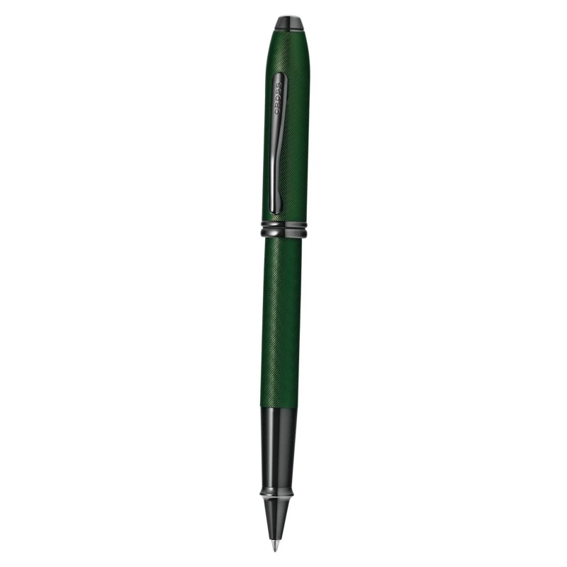 Bút Bi Nước Cross Townsend AT0045-63 – Xanh Midnight Green, Vi Khắc Micro-Knurl, Viết Gel Êm Mượt Kèm Hộp Hãng Cao Cấp - Ảnh 2