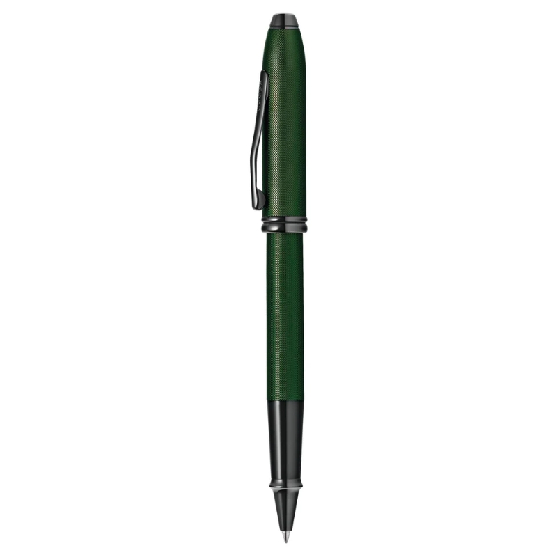 Bút Bi Nước Cross Townsend AT0045-63 – Xanh Midnight Green, Vi Khắc Micro-Knurl, Viết Gel Êm Mượt Kèm Hộp Hãng Cao Cấp - Ảnh 3