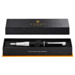 Bút Máy Cross Beverly Đen Sơn Mài AT0496-4MS – Ngòi Thép Medium, Thay Ống Mực Dễ Dàng Kèm Hộp Quà Cao Cấp