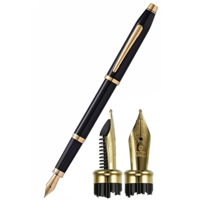 Bút Máy Cross Century II 419-1MF - Sơn Mài Màu Đen, Mạ Vàng 23K, Ngòi M Êm Mượt Kèm Hộp Cao Cấp - Ảnh 4