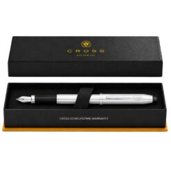 Bút Máy Cross Century II Mạ Chrome Bóng 3509-MS – Ngòi Medium, Dùng Cartridge, Hỗ Trợ Mực Lọ Kèm Hộp Quà Cao Cấp