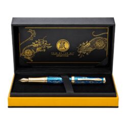 Bút Máy Cross Sauvage AT0316-13MY – Sơn Mài Xanh Trong , Mạ Vàng 23KT, Đính Pha Lê Swarovski Kèm Hộp Hãng Cao Cấp