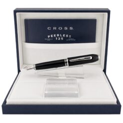 Bút Máy Ký Tên Cross Peerless 125 AT0706-1FY Màu Đen – Ngòi Vàng 18K, Nắp Vặn, Dùng Cartridge Và Converter Kèm Hộp Cao Cấp