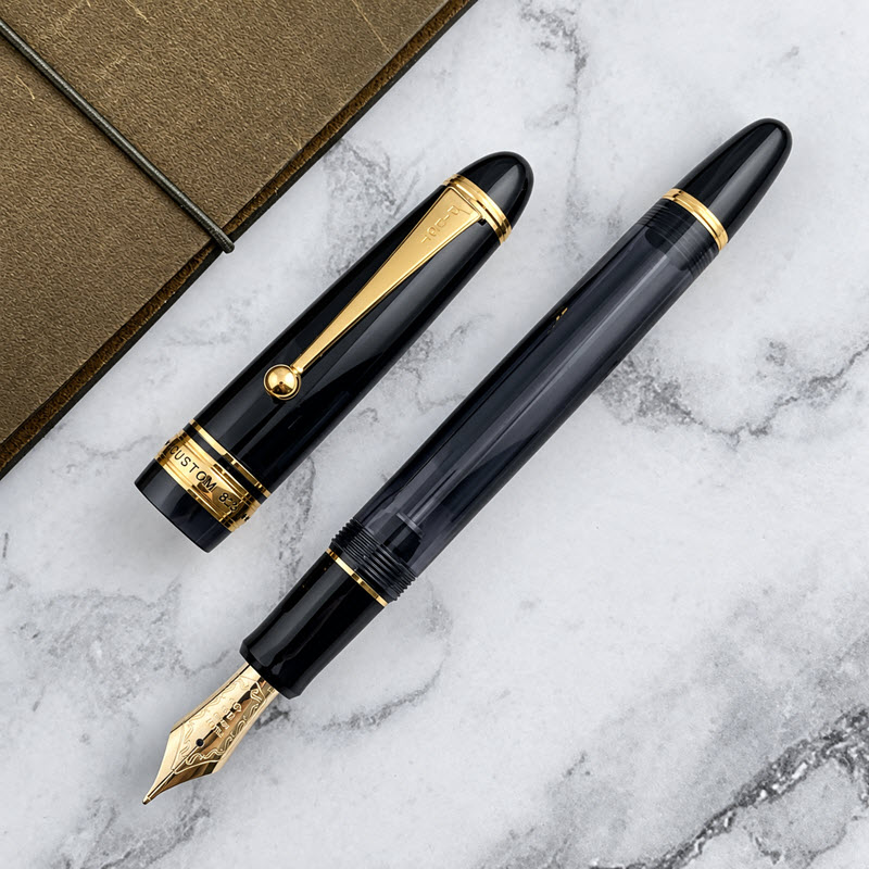 Bút máy Pilot Custom 823 cao cấp màu đen ngòi vàng khối 14k - Ảnh 4