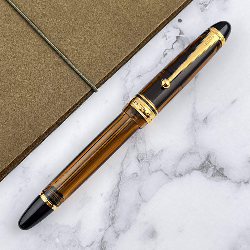 Bút máy Pilot Custom 823 cao cấp màu nâu ngòi vàng khối 14k - Ảnh 4