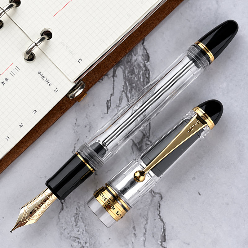 Bút máy Pilot Custom 823 cao cấp màu trắng ngòi vàng khối 14k - Ảnh 3